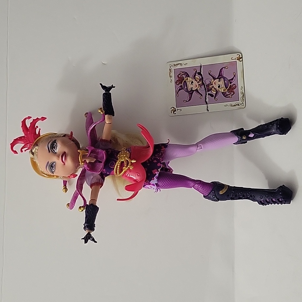 Ever After High Way Too Wonderland  Courtly Jester Doll Mattel - VHTF -  Retired